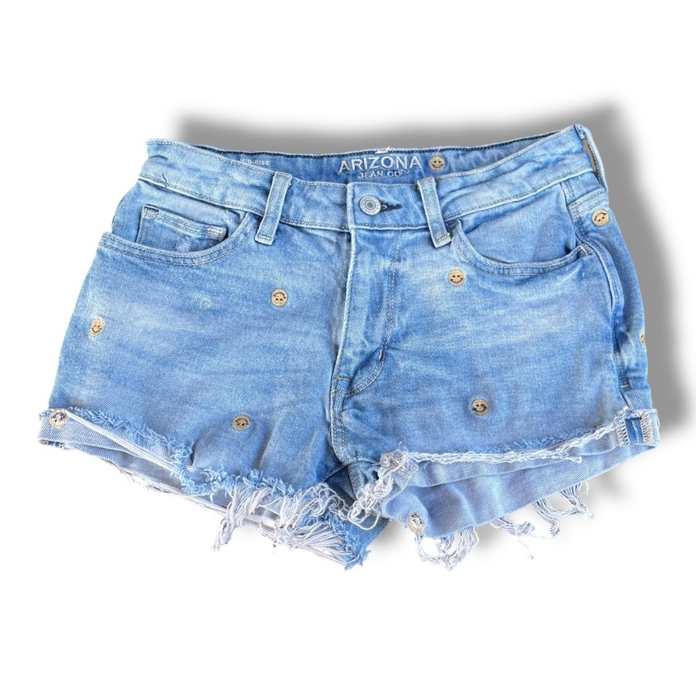 Arizona Jean Company Blue Jean Shorts Distressed Style
